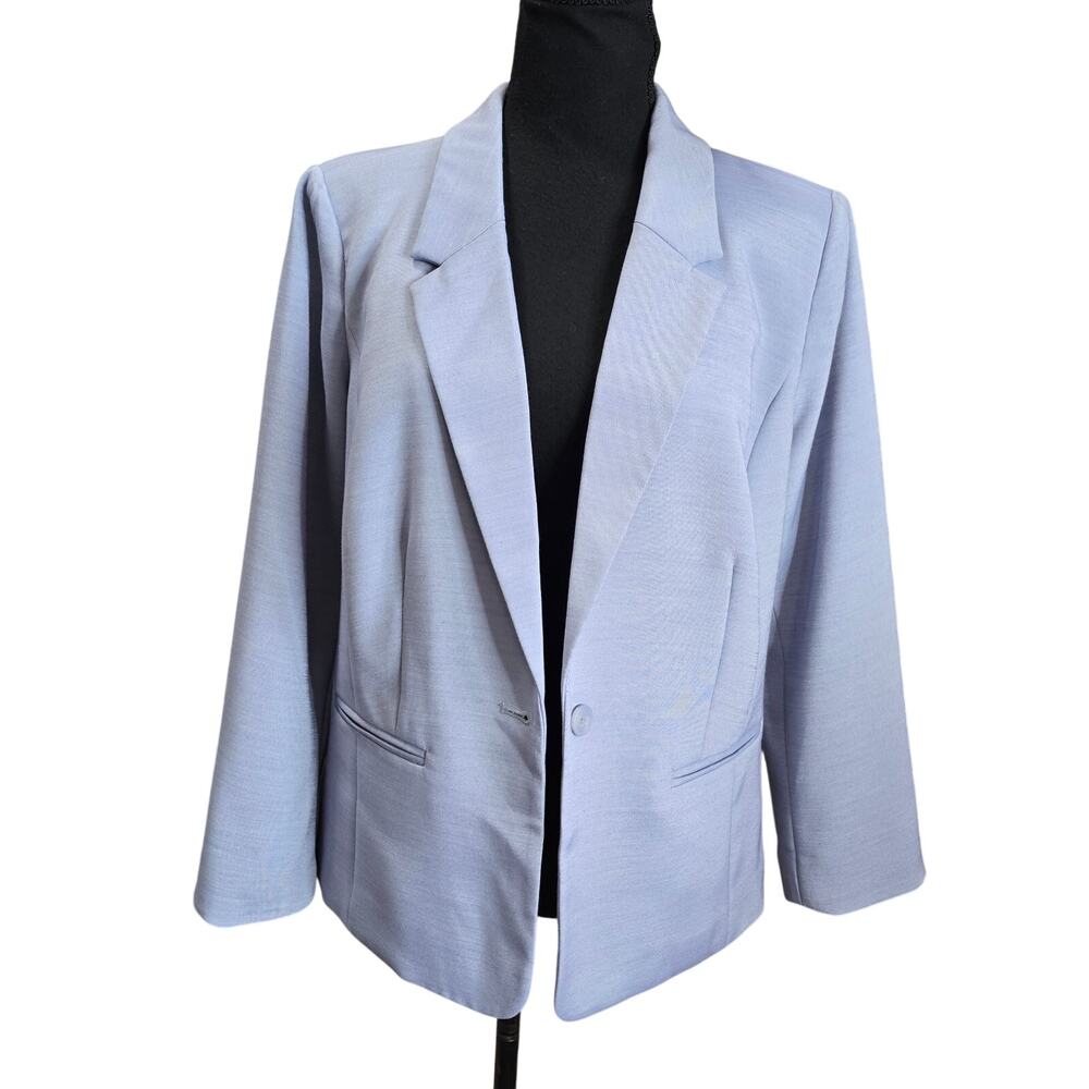 Baby Kensie Light Baby Blue Single Button Blazer Sz L